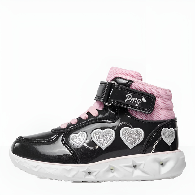 Buty sportowe dziecięce dla dziewczynki za kostkę Primigi 4970122 33 Czarne (8055069797219) - obraz 2