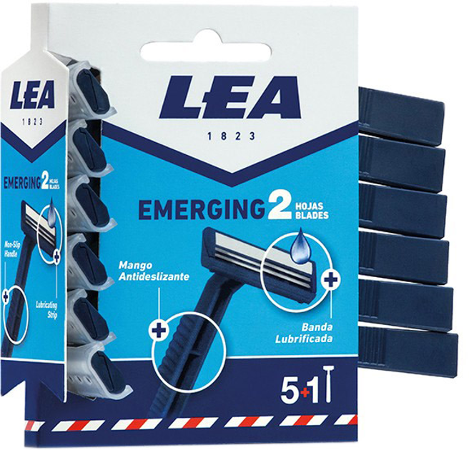 Одноразовые станки для бритья Lea Emerging 2 6 шт (8410737000266) – в ...