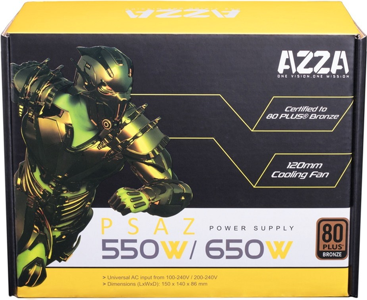 Zasilacz AZZA PSAZ-550W (AD-Z550) - obraz 4