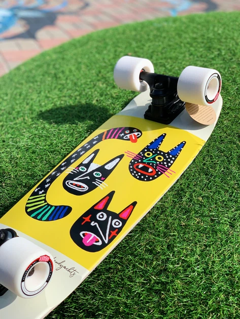 Круизер скейт Landyachtz Dinghy Blunt Wild Cats 72 см (lnd321) - изображение 8