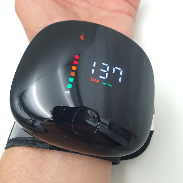 Тонометр автомат на зап'ясті акумуляторний HD LED екран Automatic Whatch Blood Pressure UKC A01 (LY-84) - зображення 4