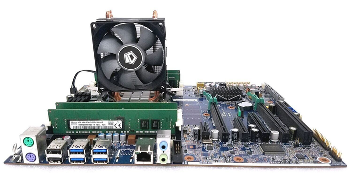 Комплект: Материнская плата HP Z440 / Intel Xeon E5-2637 v3 (4 (8) ядра по 3.5 - 3.7 GHz) (аналог i7-5775C) / 32 GB DDR4 / Socket LGA 2011 v3+v4 / NVMe boot + кулер ID-Cooling SE-903-SD NEW б/у - изображение 2