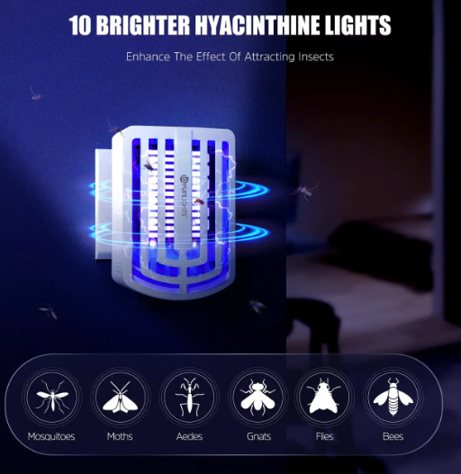 Лампа от комаров Electric Mosquito Killer электрический фумигатор в розетку, 1 шт (AM-143) - Фото 2 Лампа от комаров Electric Mosquito Killer электрический фумигатор в розетку, 1 шт (AM-143) - изображение 2