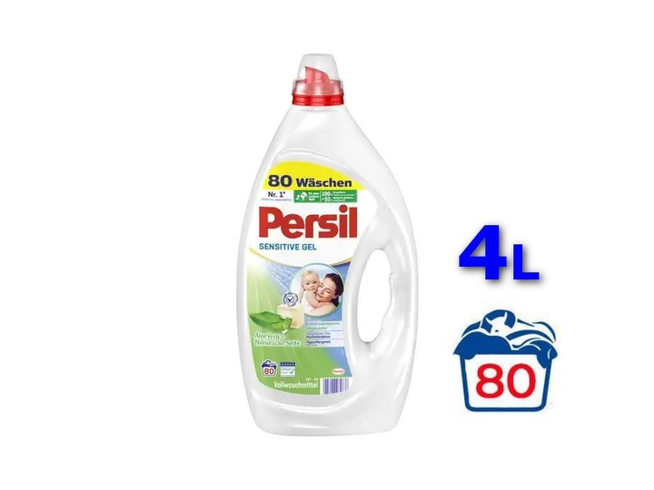 Дитячий гіпоалергенний гель для прання Persil Sensitive Gel 4л 80 прань ...