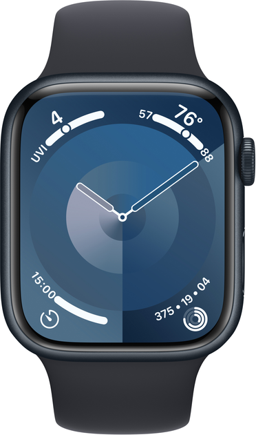 Smartwatch Apple Watch Series 9 GPS + Cellular 45mm Midnight Aluminium Case with Midnight Sport Band - M/L (MRMD3) - obraz 2