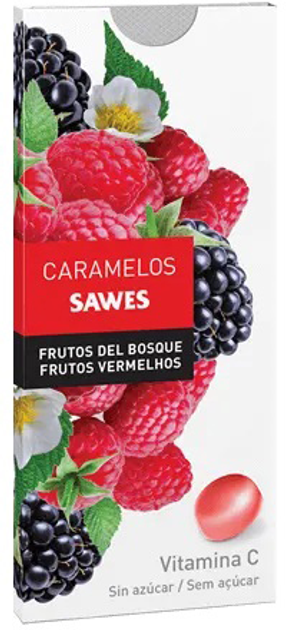 Witaminowe lizaki Sawes Sugar Free Forest Berry Candies 22g (8421947000113) - obraz 1
