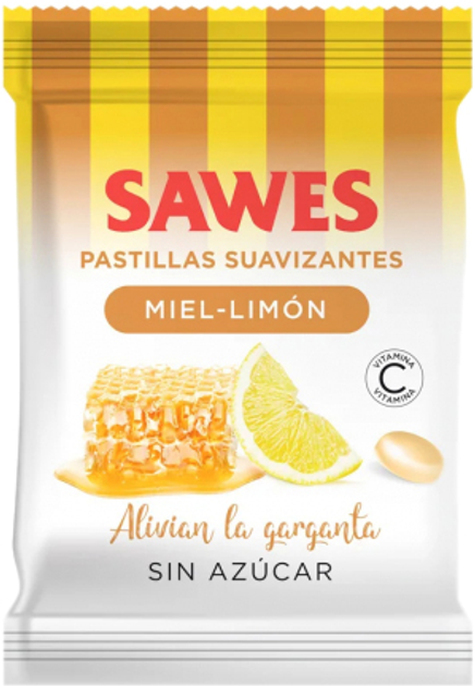 Witaminowe lizaki Sawes Sugar Free Honey Lime Candies 50 g (8421947000656) - obraz 1