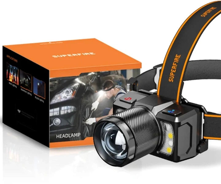Latarka czołowa SuperFire HL25 700 Lumen IP43 (6974760351792) - obraz 9