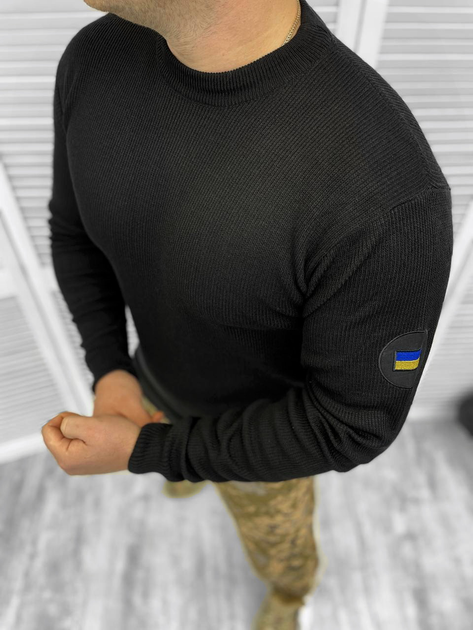 Мужской черный свитер avahgard размер L - изображение 2