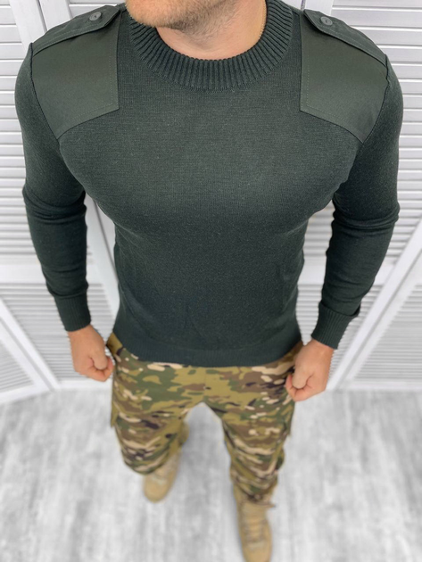 Чоловічий светр colonel хакі розмір S - зображення 1