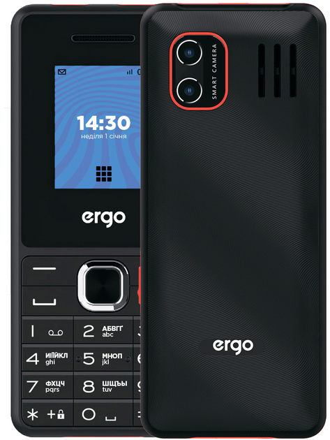 Мобильный телефон Ergo E181 Dual Sim Black – фото, отзывы ...