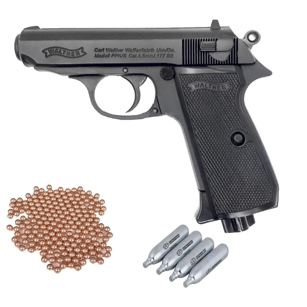 Пневматичний пістолет Umarex Walther PPK/S Blowback - зображення 1