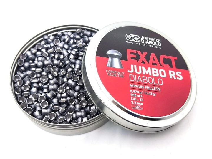 Кулі JSB Exact Jumbo RS 5.52мм, 0.87г, 500шт - зображення 1