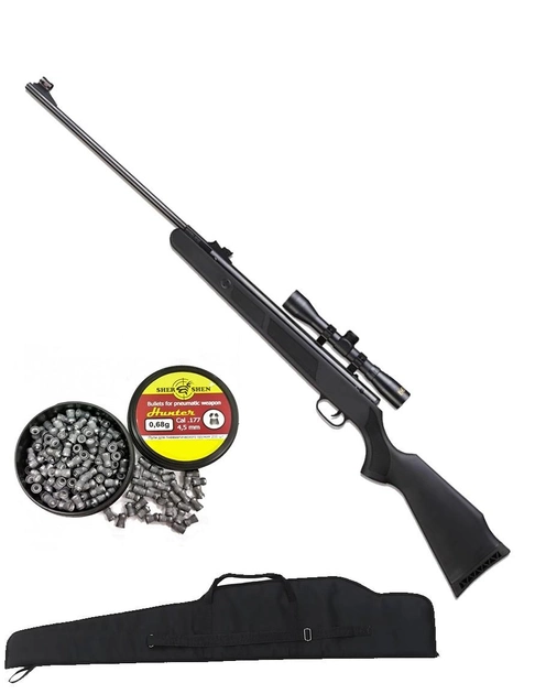 Пневматична гвинтівка Beeman Black Bear + Оптика + Чехол + Кулі - зображення 1