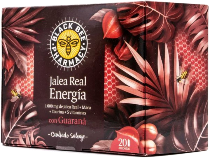 Suplement diety Black Bee Jalea Real Energa Guaran 20 ampułek (3175681249332) - obraz 1