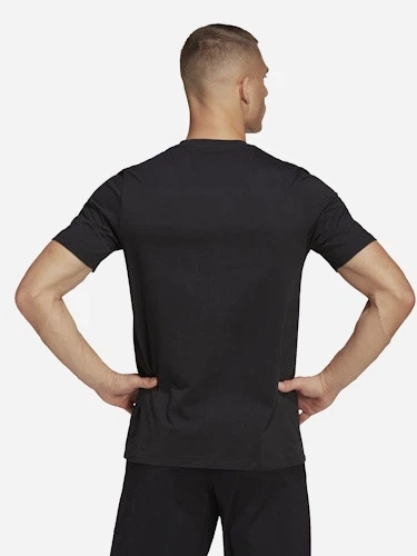 T-shirt męski w serek adidas ENT 22 Tee HC0448 L Czarny (4065418918190) - obraz 2