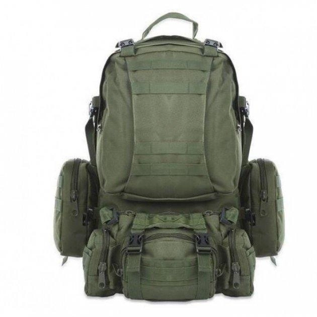 Рюкзак тактический с подсумками 55 л, (53х35х22 см), b08, масло ART 8144 - изображение 1