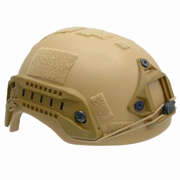 Каска шлем кевларовая военная тактическая Производство Украина ОБЕРІГ R (песочный)клас 1 ДСТУ NIJ IIIa - изображение 2