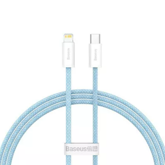 Кабель для зарядки Baseus CALD000003 Dynamic Series Fast Charging Type-C to Lightning 20W, 1 м, blue - Фото 1 Кабель для зарядки Baseus CALD000003 Dynamic Series Fast Charging Type-C to Lightning 20W, 1 м, blue - изображение 1