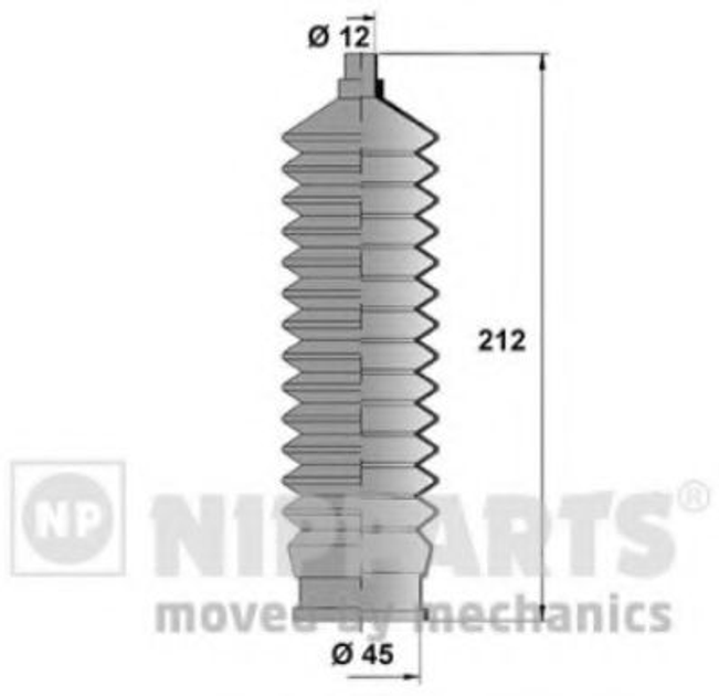 Пильовик рульового механізма Nipparts (J2840901) - зображення 1