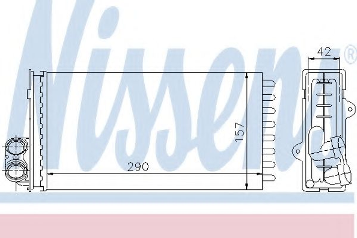 пічка RN SAFRANE I(92-)2.0 i 12V(+)[OE 77 01 035 891] Nissens (73356) - зображення 1