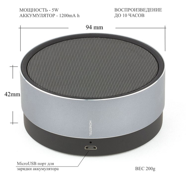 Бездротова bluetooth колонка HONESTEL F2 - зображення 2