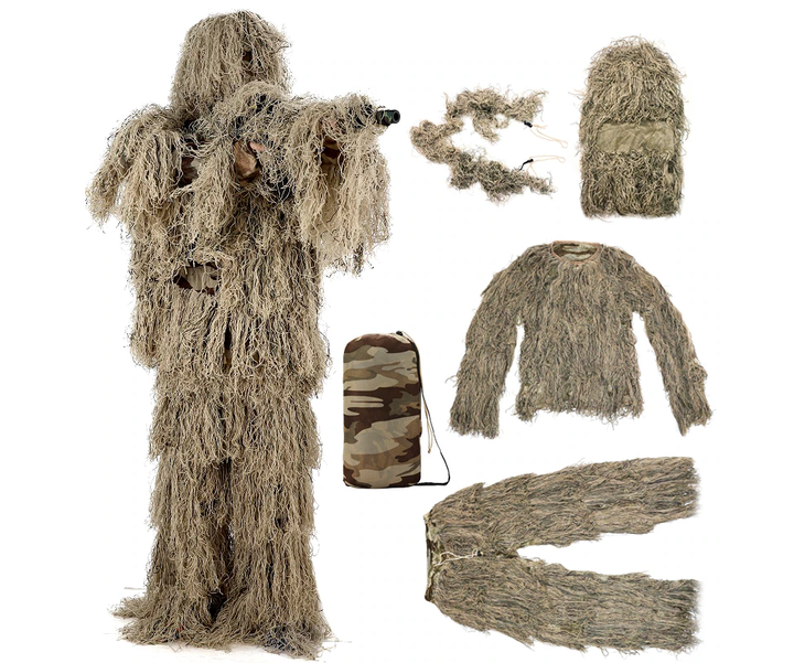 Маскувальний пустельний камуфляжний 3D костюм для полювання Aolikes No1880 - зображення 1