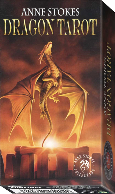 Karty tarota Fournier Tarot Dragons by Anne Stokes 1 talia x 78 kart (8420707452049) - obraz 1