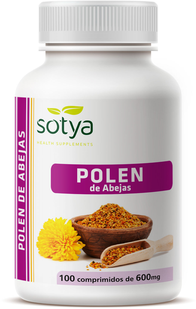 Suplement diety Sotya Polen 600 mg 100 kapsułek (8427483008309) - obraz 1