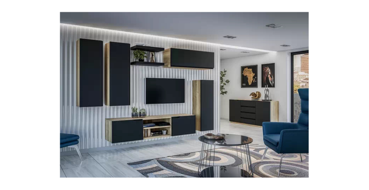 Комод Loftia Bogart 165x80x40 (LOFTIA_KOMODA_165_2D4SZ) 154351 - зображення 7