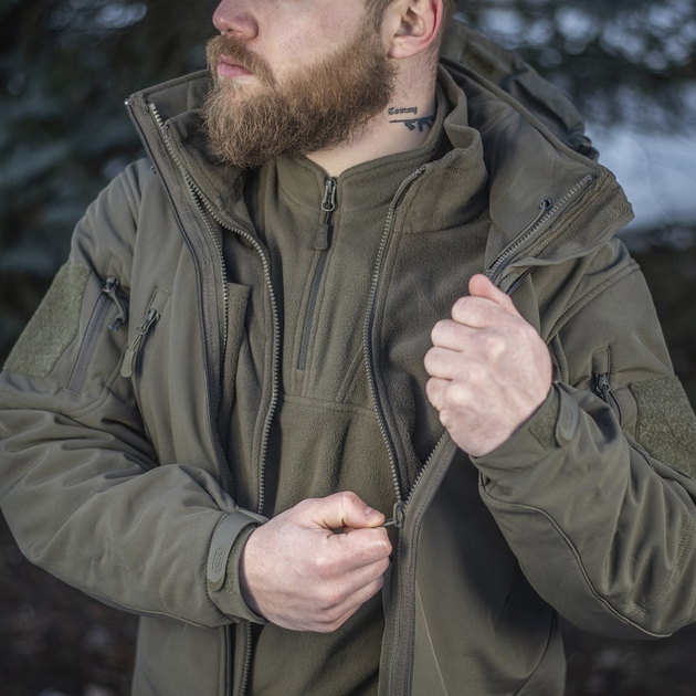 Куртка з підстібкою та капюшоном M-Tac Soft Shell Olive Розмір 2XL - зображення 2