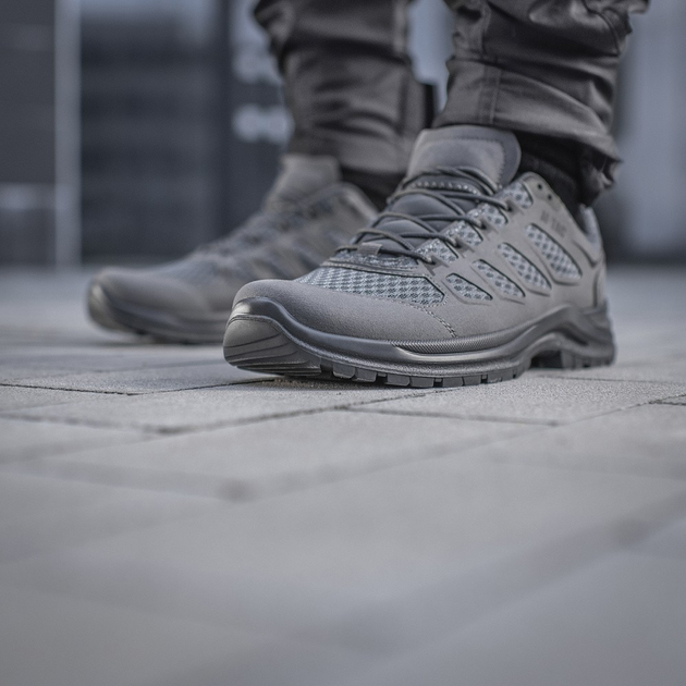Мужские тактические кроссовки летние M-Tac размер 47 (31.1 см) Серый (Iva Grey) - изображение 2
