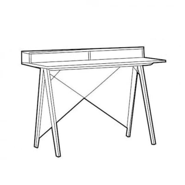 Письмовий стіл Kids Basic Minko 100x50x65 (biurko-100-basic-kids) 096779 - зображення 2