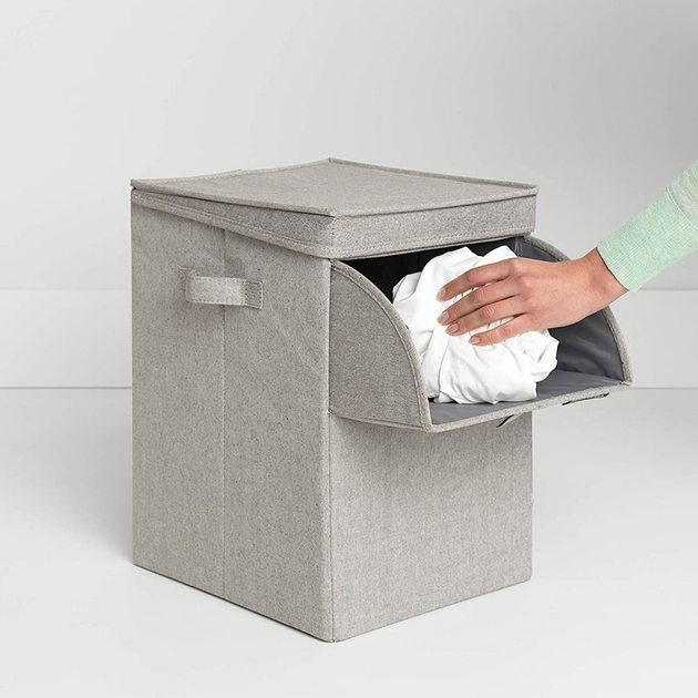 Корзина для белья Brabantia Laundry Box 35 л Серый (120428) - Фото 2 Корзина для белья Brabantia Laundry Box 35 л Серый (120428) - изображение 2