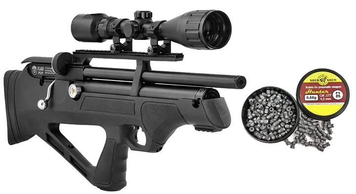 PCP Гвинтівка Hatsan FlashPup-S + Оптика 4х32 + Кулі - зображення 1