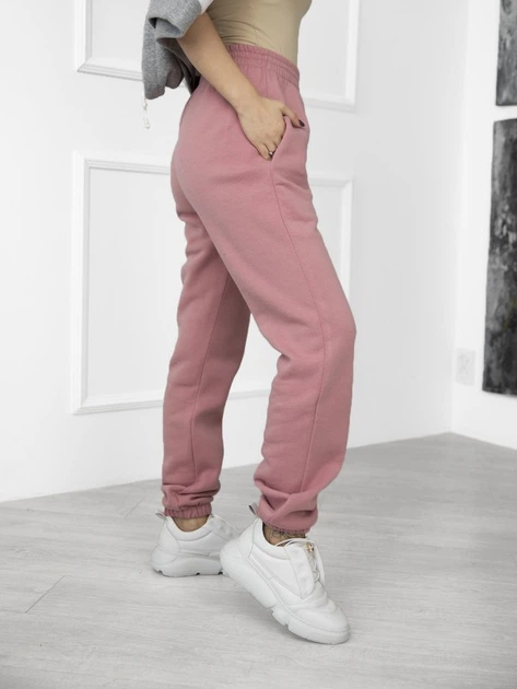 Спортивні штани на флісі жіночі ISSA PLUS 12272 M Рожеві (issa2000567761121) - Фото 2 Спортивні штани на флісі жіночі ISSA PLUS 12272 M Рожеві (issa2000567761121) - зображення 2