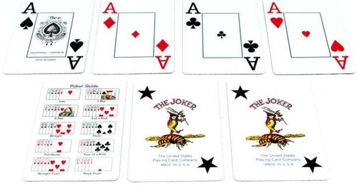 Karty do gry US Playing Card Company BEE Jumbo indeks (73854000779) - obraz 3