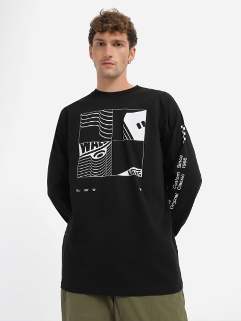 Longsleeve męski Vans VN0007V1-BLK1 M Czarny (196571448294) - obraz 1