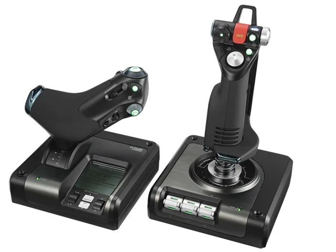 Дротовий джойстик Logitech X52 Pro HOTAS – фото, отзывы