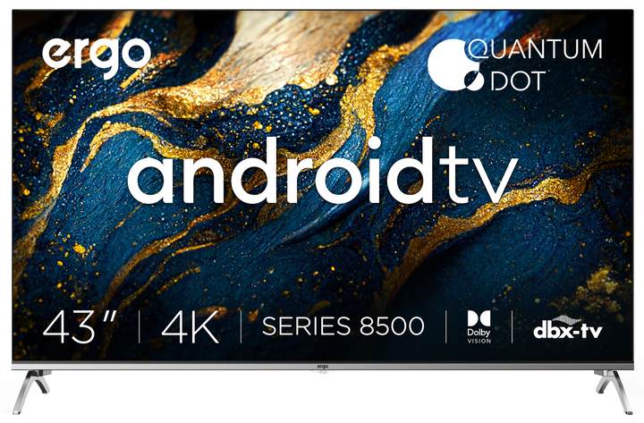 Телевизор ERGO 43GUS8555 QLED - Фото 1 Телевизор ERGO 43GUS8555 QLED - изображение 1