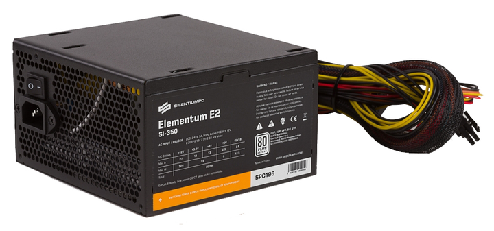 Блок питания SilentiumPC Elementum E2 SI 350W 80 Plus EU (5904730204996) - изображение 1
