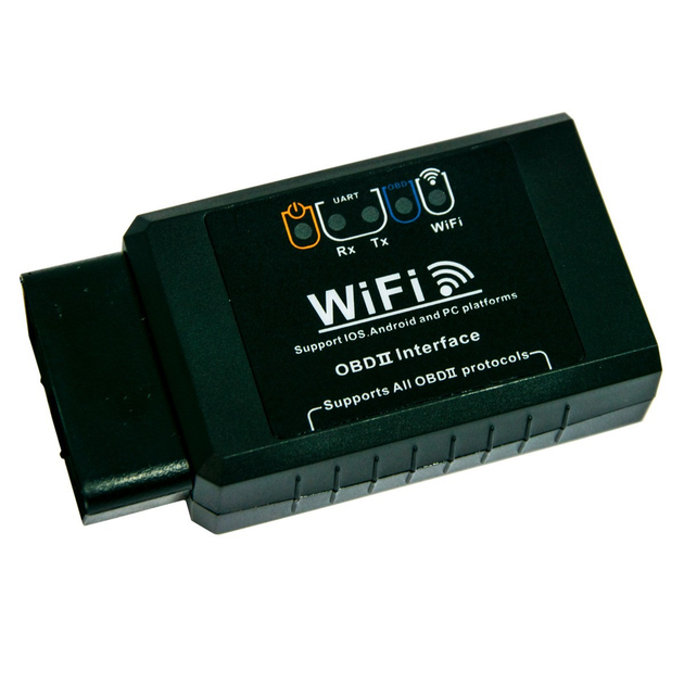 Автосканер OBD2 ELM327 WIFI 2714, діагностичний сканер для авто Чорний ...