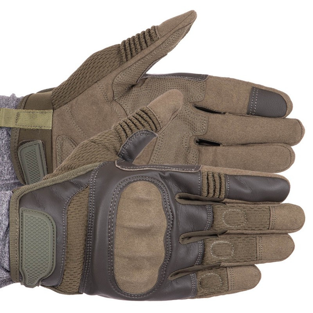 Тактичні рукавиці для військових ЗСУ Military Rangers BC-9877 розмір XL оливковий - зображення 1