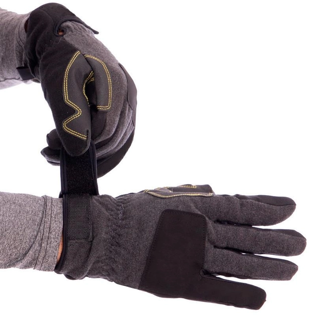 Перчатки тактические зимние, теплые для военных ЗСУ Military Rangers BC-5621 размер XL черные - изображение 1