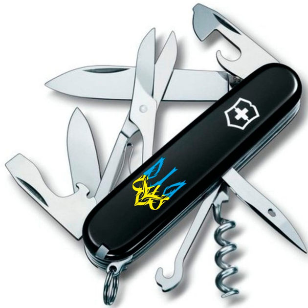 Складаний ніж Victorinox Climber Ukraine 1.3703.3_T0636u - зображення 1