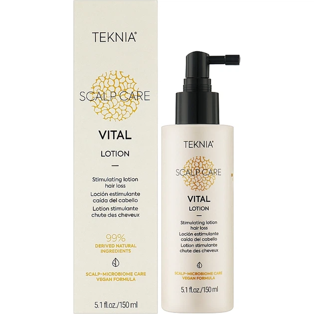 Стимулюючий лосьйон для запобігання випаданню волосся Lakme Teknia Scalp Care Vital Lotion 150 мл 44373 - изображение 2