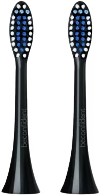 Насадки для електричної зубної щітки Beconfident Sonic Regular Brush Heads Black 2 шт (7350064168356) - зображення 2
