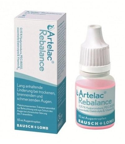 Krople dla oczu Artelac Rebalance Eye Drops 10 ml (8470001616814) - obraz 1