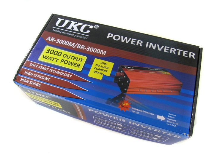 Преобразователь напряжения, инвертор UKC 24V-220V AR 3000W, автоинвертор с защитой от перегрузки (2-1-35934) - изображение 5