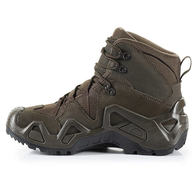 Ботинки мужские демисезонные повседневные М-Тас Alligator Brown Black 44 Анатомическая стелька треккинговая подошва водонепроницаемые дышащая мембрана - изображение 4